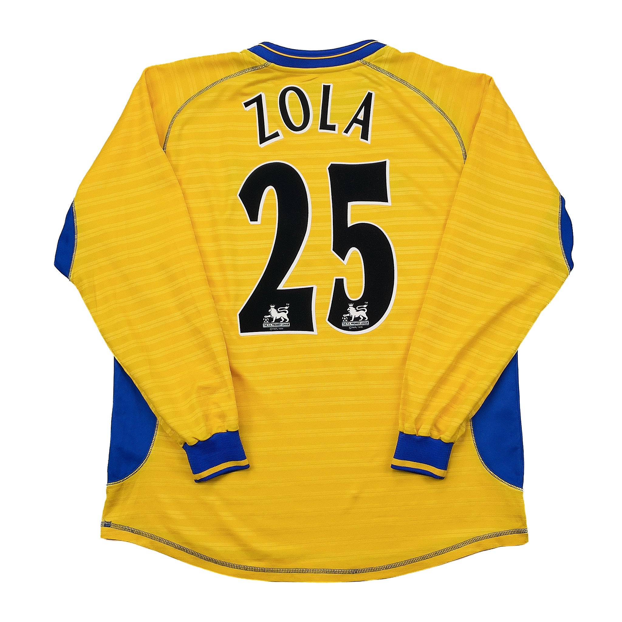 2000/01 Chelsea Zola #25 L/S Away Shirt (L) Umbro – Cult Kits