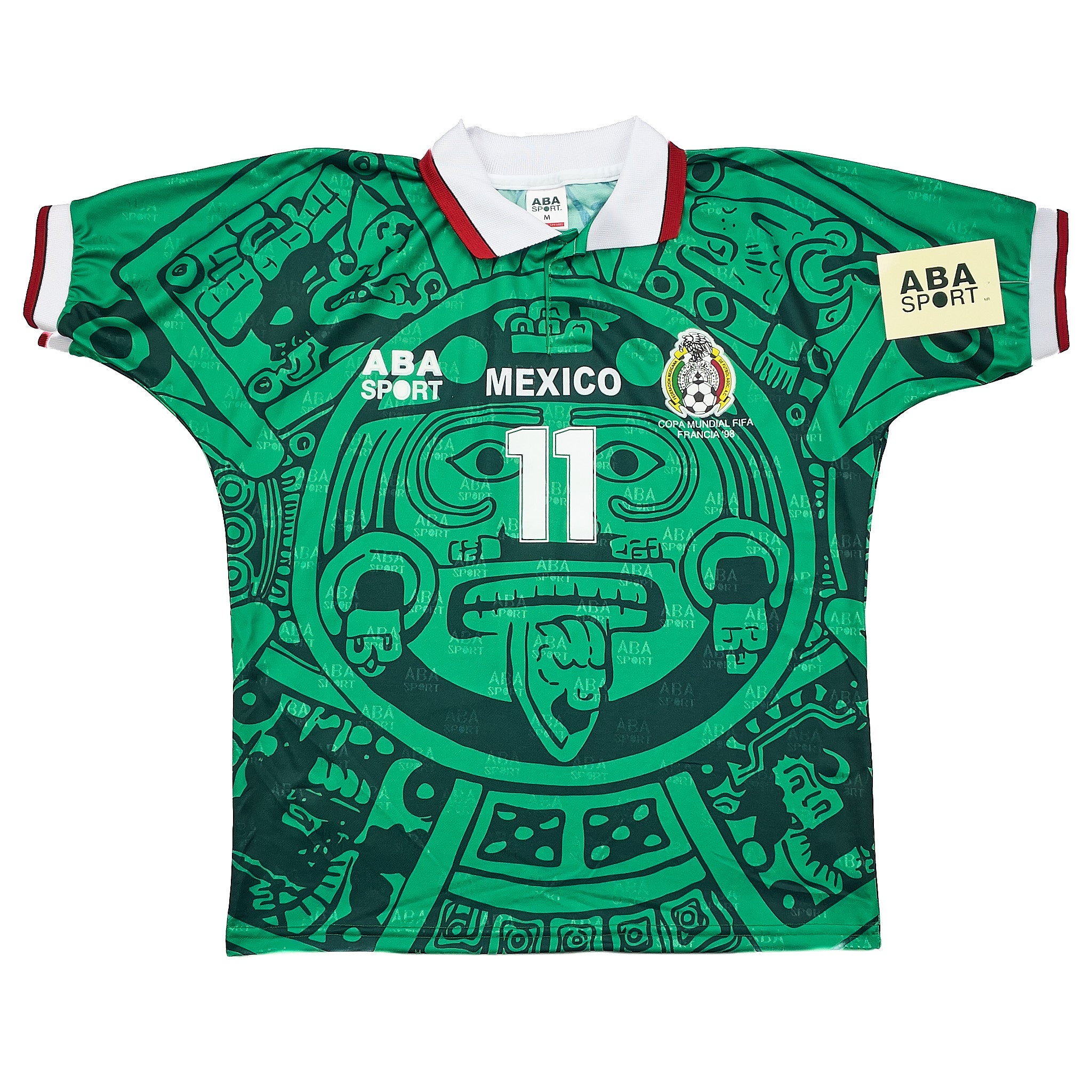 ウェア 1998 Mexico Blanco #11  ABA Sport 1998 Mexico Blanco #11 *Reissue* Home (Multiple Sizes) ABA Sport