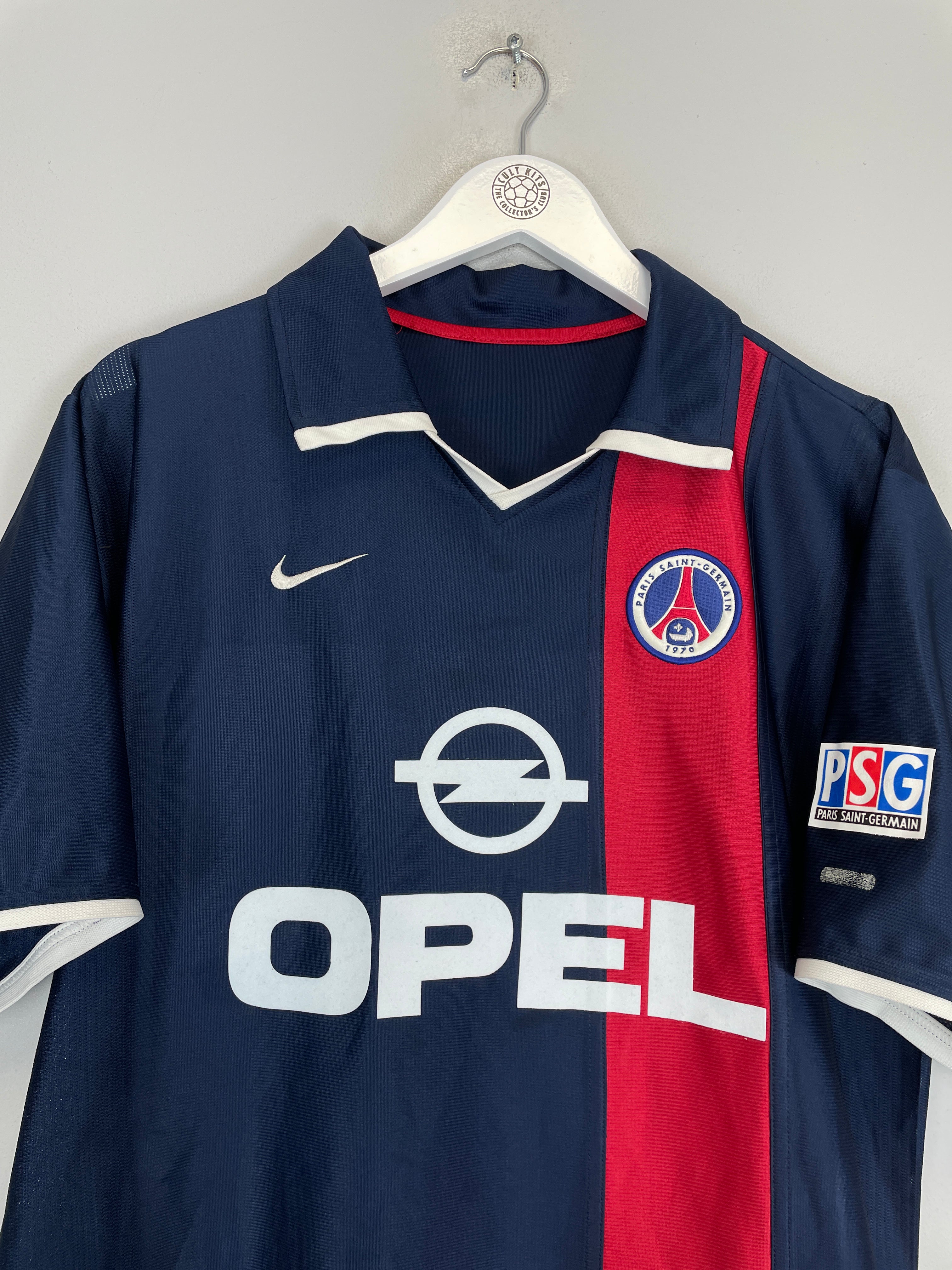 Shop 2001/02 PSG RONALDINHO #21 HOME SHIRT (XL) NIKE, classic football shirts, vintage football shirts & retro soccer jerseys at Cult Kits