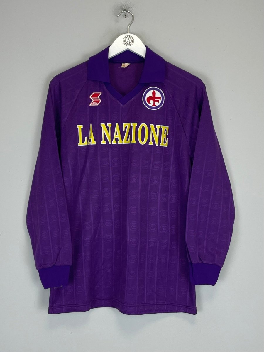 1989/90 FIORENTINA 10 BAGGIO L/S HOME SHIRT (M) ABM - Cult Kits - Medium - Buy Vintage Football Shirts, Authentic Retro Football Shirts For Sale, Classic Football Shirts & Soccer Jersey