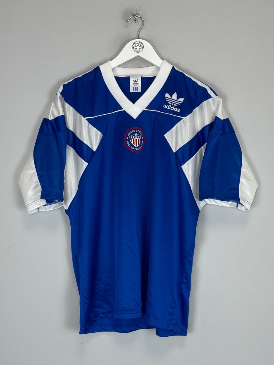 1990/92 USA AWAY SHIRT (L) ADIDAS - Cult Kits - Large - Buy Vintage Football Shirts, Authentic Retro Football Shirts For Sale, Classic Football Shirts & Soccer Jersey
