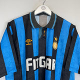 1991/92 INTER MILAN HOME SHIRT (XL) UMBRO - Cult Kits - XL - Buy Vintage Football Shirts, Authentic Retro Football Shirts For Sale, Classic Football Shirts & Soccer Jersey