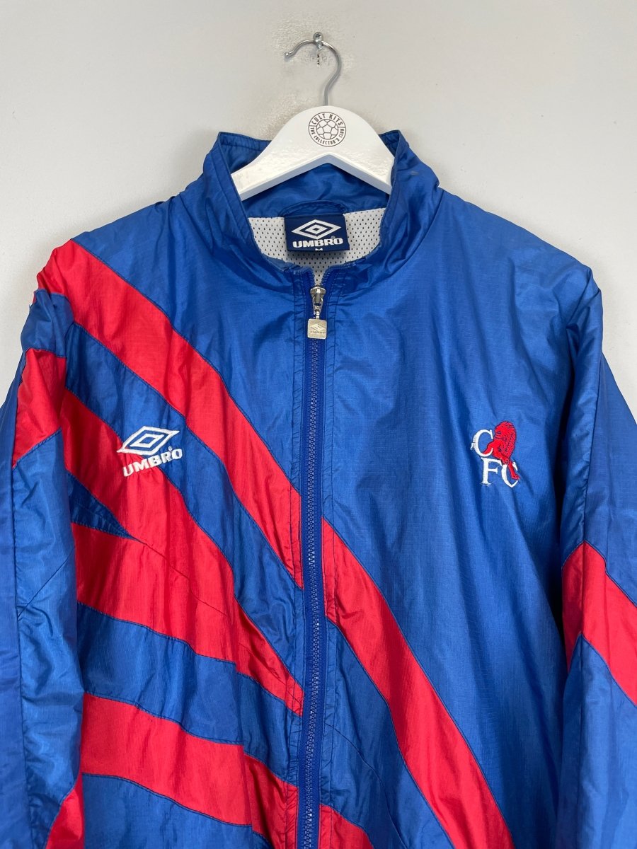 1992/93 CHELSEA TRACK JACKET (M) UMBRO - Cult Kits - Medium - Buy Vintage Football Shirts, Authentic Retro Football Shirts For Sale, Classic Football Shirts & Soccer Jersey