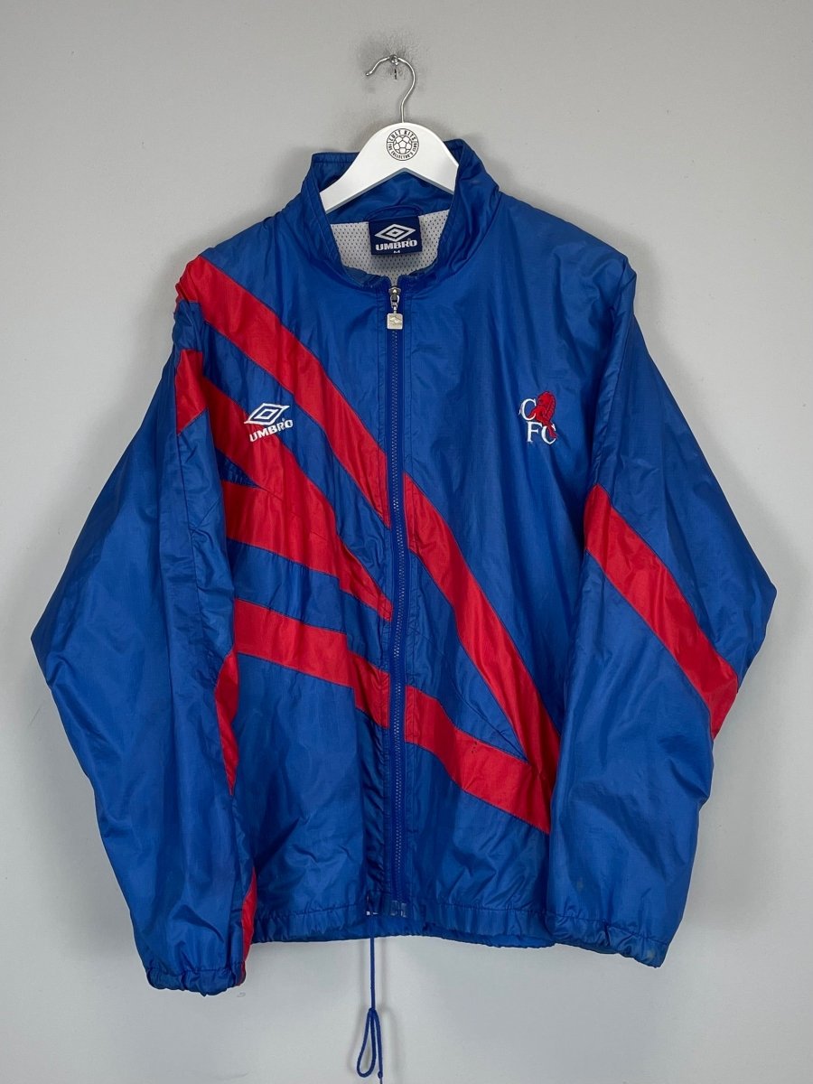 1992/93 CHELSEA TRACK JACKET (M) UMBRO - Cult Kits - Medium - Buy Vintage Football Shirts, Authentic Retro Football Shirts For Sale, Classic Football Shirts & Soccer Jersey