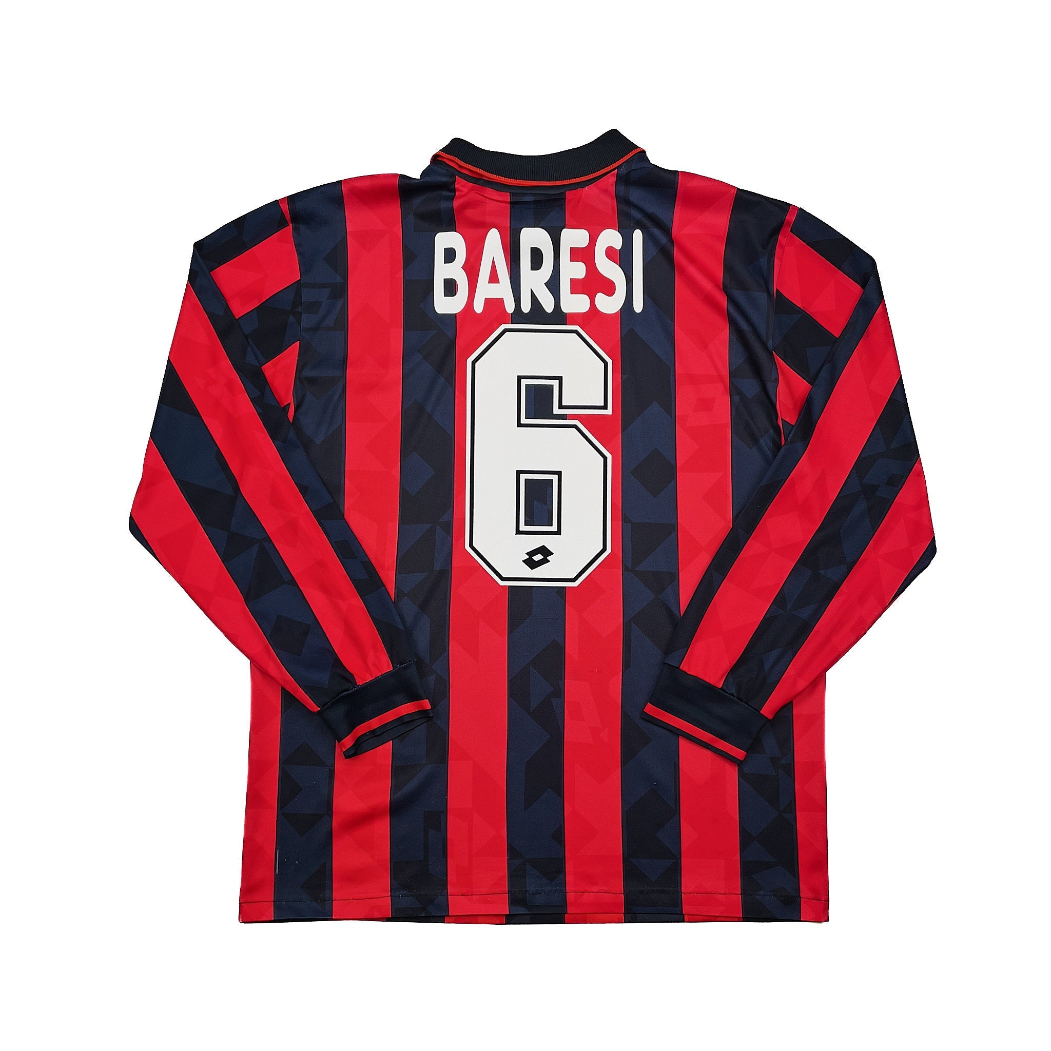 1993/94 AC Milan Baresi #6 L/S Home Shirt (M) Lotto – Cult Kits