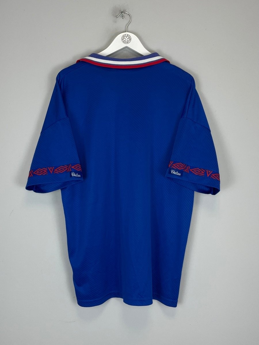 1993/94 CHELSEA HOME SHIRT (XL) UMBRO - Cult Kits - XL - Buy Vintage Football Shirts, Authentic Retro Football Shirts For Sale, Classic Football Shirts & Soccer Jersey