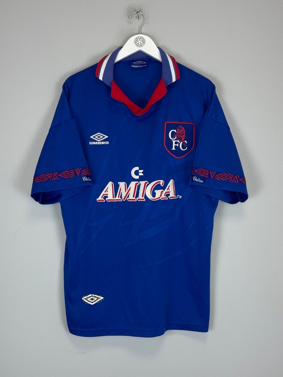 1993/94 CHELSEA HOME SHIRT (XL) UMBRO - Cult Kits - XL - Buy Vintage Football Shirts, Authentic Retro Football Shirts For Sale, Classic Football Shirts & Soccer Jersey