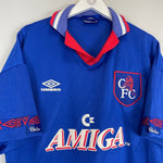 1993/94 CHELSEA HOME SHIRT (XL) UMBRO - Cult Kits - XL - Buy Vintage Football Shirts, Authentic Retro Football Shirts For Sale, Classic Football Shirts & Soccer Jersey