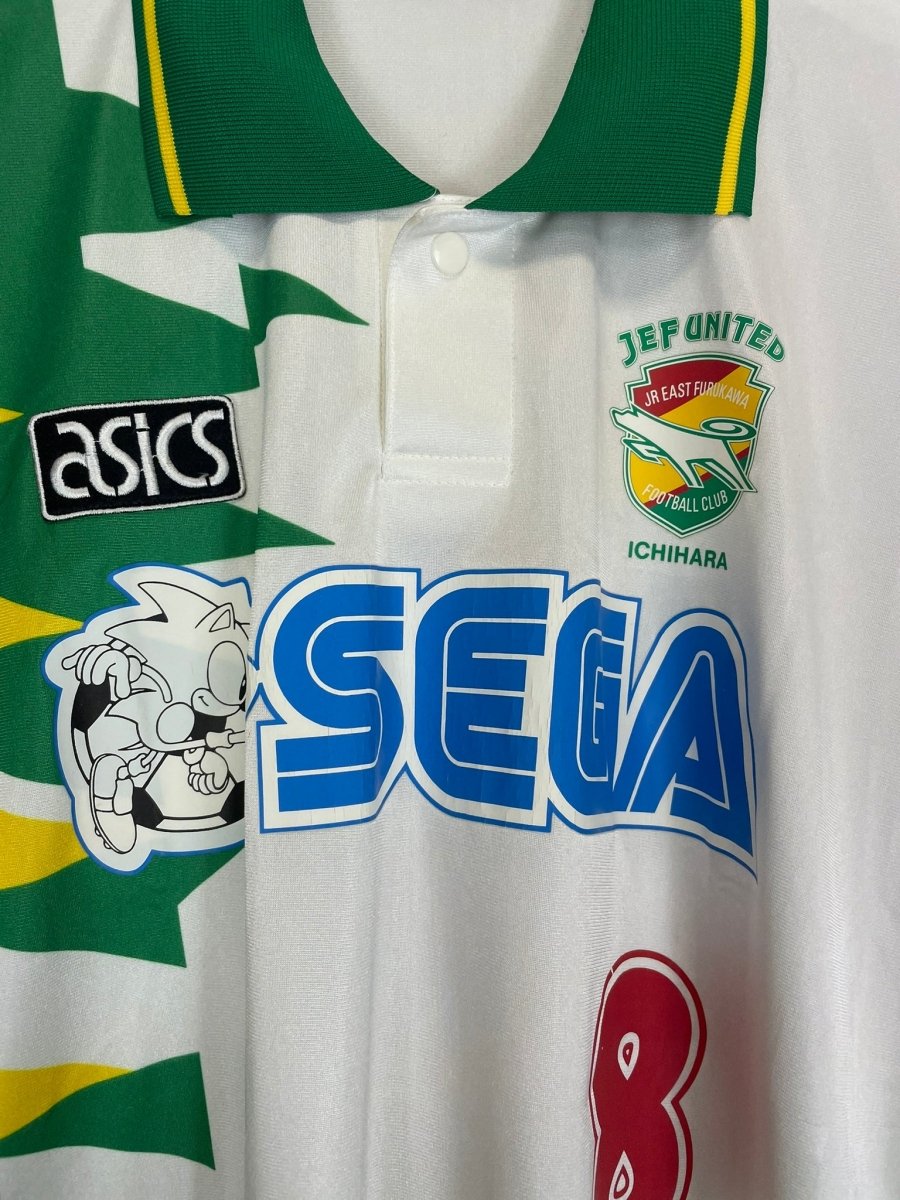 1993/94 JEF UNITED 8 AWAY SHIRT (L) ASICS - Cult Kits - Large - Buy Vintage Football Shirts, Authentic Retro Football Shirts For Sale, Classic Football Shirts & Soccer Jersey