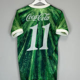 1993/94 TOKYO VERDY 11 HOME SHIRT (M) MIZUNO - Cult Kits - Medium - Buy Vintage Football Shirts, Authentic Retro Football Shirts For Sale, Classic Football Shirts & Soccer Jersey