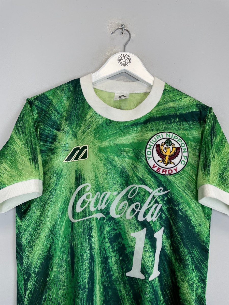1993/94 TOKYO VERDY 11 HOME SHIRT (M) MIZUNO - Cult Kits - Medium - Buy Vintage Football Shirts, Authentic Retro Football Shirts For Sale, Classic Football Shirts & Soccer Jersey
