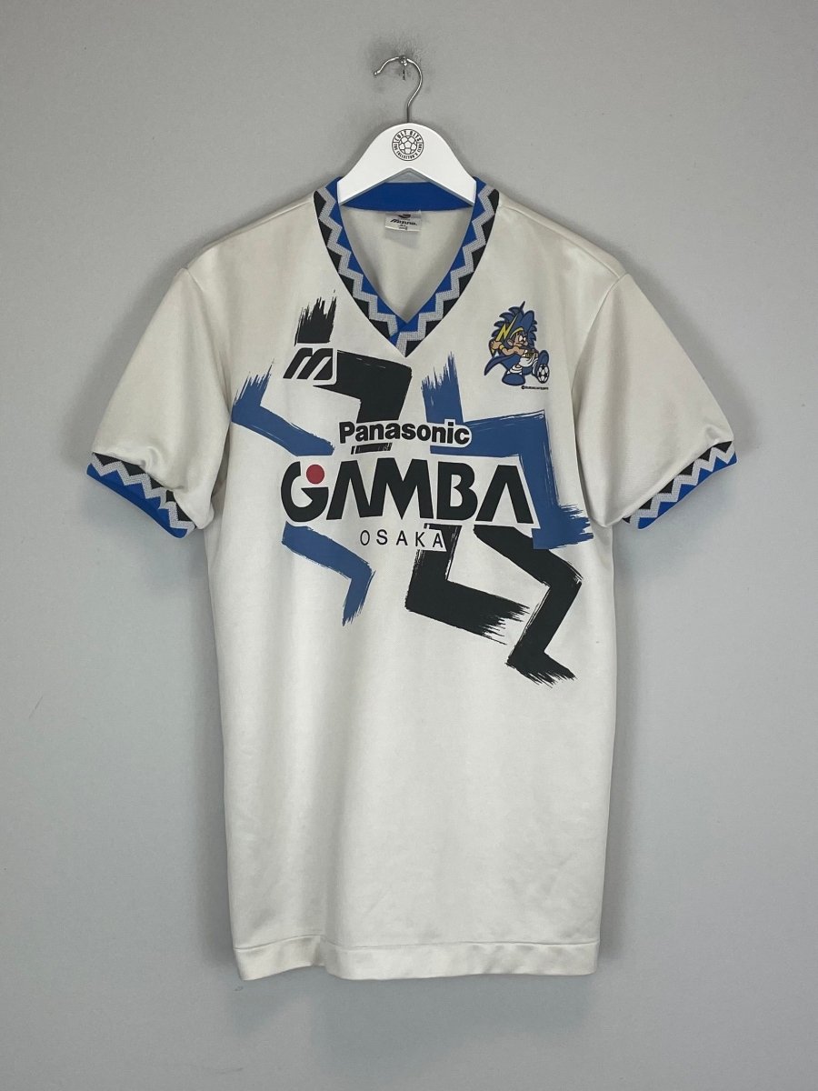 1993/95 GAMBA OSAKA TRAINING SHIRT (L) MIZUNO - Cult Kits - Large - Buy Vintage Football Shirts, Authentic Retro Football Shirts For Sale, Classic Football Shirts & Soccer Jersey