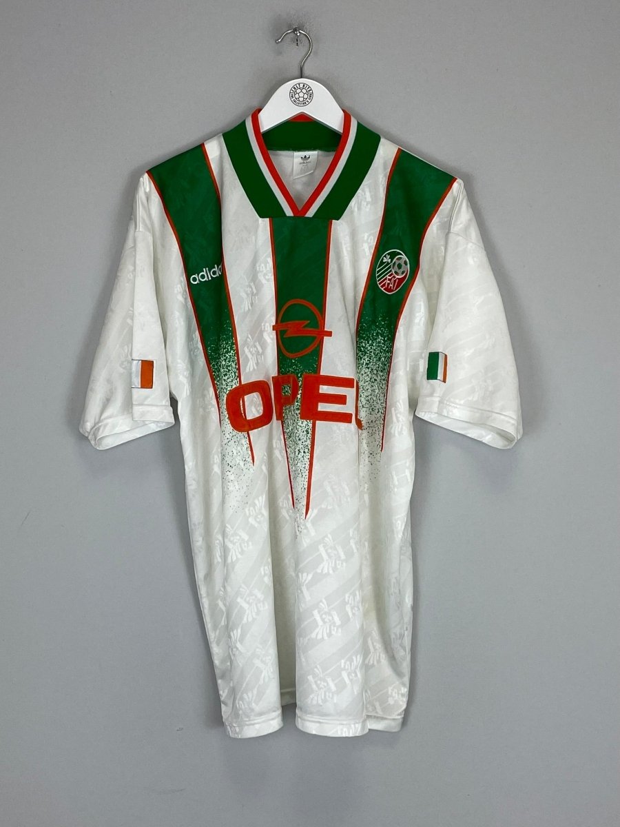 1994 IRELAND AWAY SHIRT (L) ADIDAS - Cult Kits - Large - Buy Vintage Football Shirts, Authentic Retro Football Shirts For Sale, Classic Football Shirts & Soccer Jersey