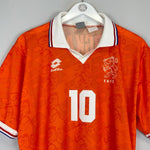1994 NETHERLANDS BERGKAMP 10 HOME SHIRT (M) LOTTO - Cult Kits - Medium - Buy Vintage Football Shirts, Authentic Retro Football Shirts For Sale, Classic Football Shirts & Soccer Jersey
