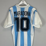 1994/95 ARGENTINA MARADONA 10 HOME SHIRT (M) ADIDAS - Cult Kits - Medium - Buy Vintage Football Shirts, Authentic Retro Football Shirts For Sale, Classic Football Shirts & Soccer Jersey