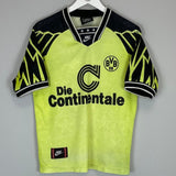 1994/95 DORTMUND HOME SHIRT (XS) NIKE - Cult Kits - XS - Buy Vintage Football Shirts, Authentic Retro Football Shirts For Sale, Classic Football Shirts & Soccer Jersey