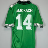 1994/95 NIGERIA AMOKACHI 14 HOME SHIRT (L) ADIDAS - Cult Kits - Large - Buy Vintage Football Shirts, Authentic Retro Football Shirts For Sale, Classic Football Shirts & Soccer Jersey