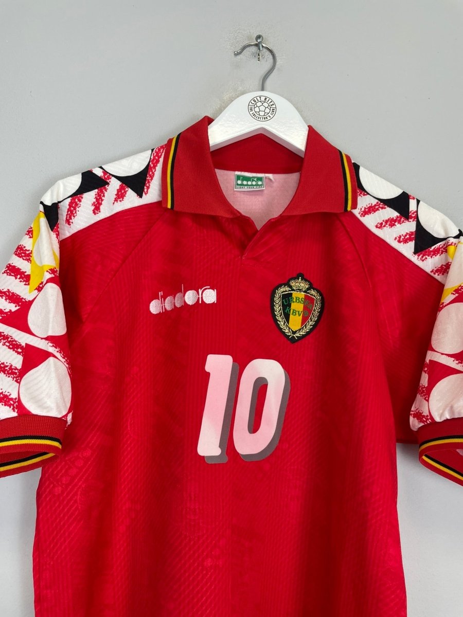 1994/96 BELGIUM SCIFO 10 HOME SHIRT (M) DIADORA - Cult Kits - Medium - Buy Vintage Football Shirts, Authentic Retro Football Shirts For Sale, Classic Football Shirts & Soccer Jersey