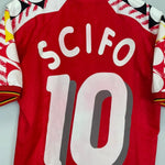 1994/96 BELGIUM SCIFO 10 HOME SHIRT (M) DIADORA - Cult Kits - Medium - Buy Vintage Football Shirts, Authentic Retro Football Shirts For Sale, Classic Football Shirts & Soccer Jersey
