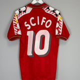 1994/96 BELGIUM SCIFO 10 HOME SHIRT (M) DIADORA - Cult Kits - Medium - Buy Vintage Football Shirts, Authentic Retro Football Shirts For Sale, Classic Football Shirts & Soccer Jersey