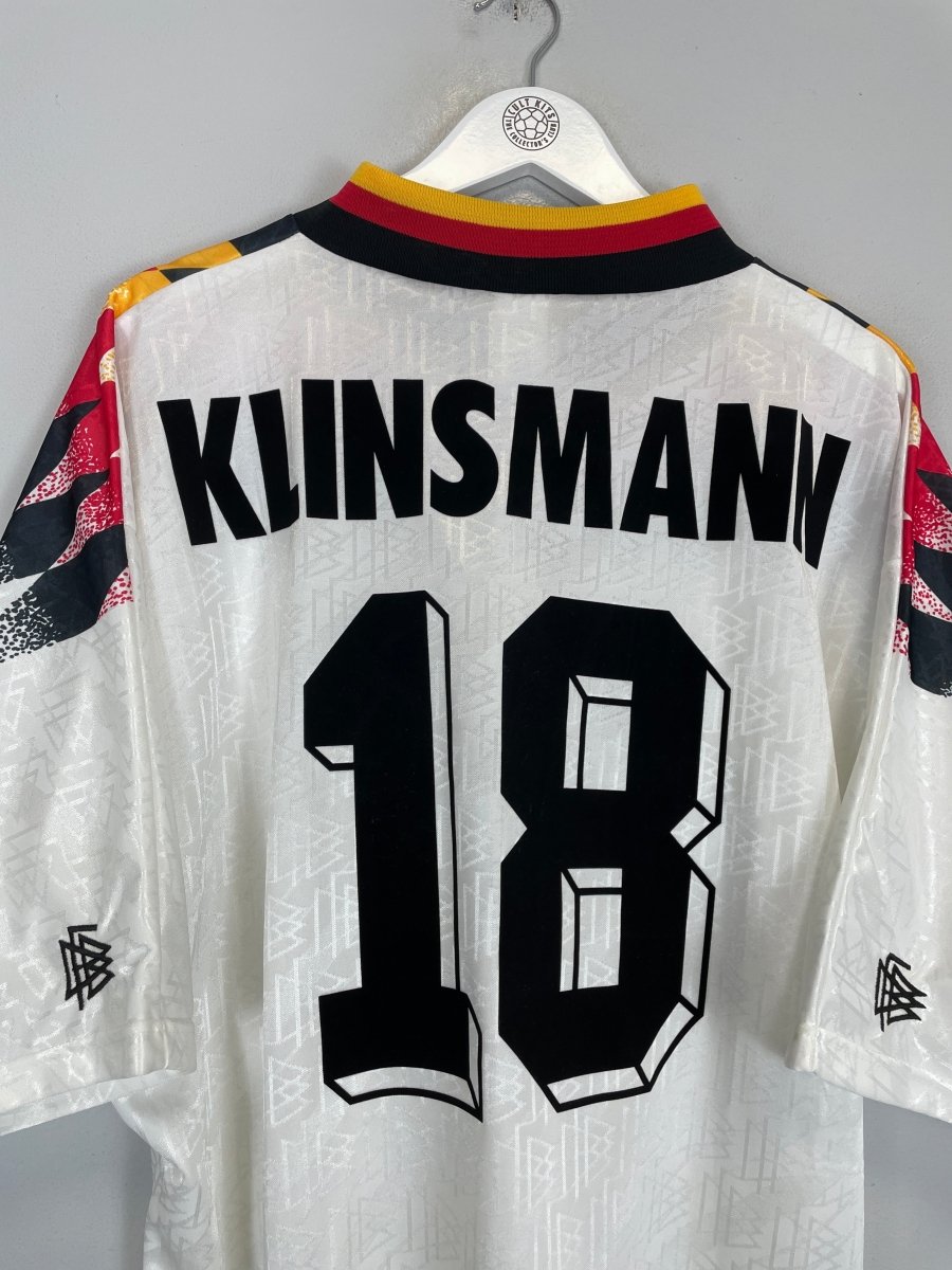 1994/96 GERMANY KLINSMANN 18 HOME SHIRT (XL) ADIDAS - Cult Kits - XL - Buy Vintage Football Shirts, Authentic Retro Football Shirts For Sale, Classic Football Shirts & Soccer Jersey