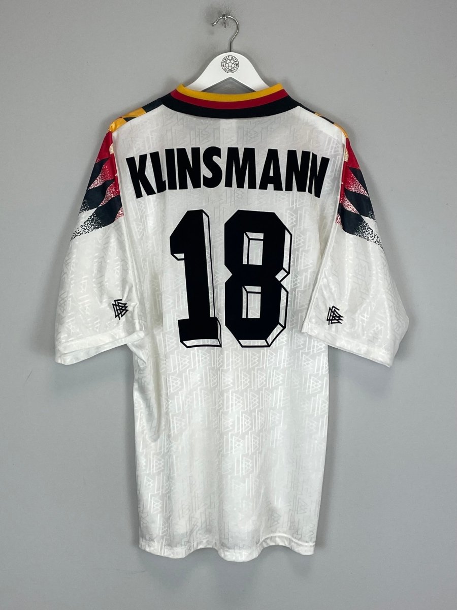 1994/96 GERMANY KLINSMANN 18 HOME SHIRT (XL) ADIDAS - Cult Kits - XL - Buy Vintage Football Shirts, Authentic Retro Football Shirts For Sale, Classic Football Shirts & Soccer Jersey
