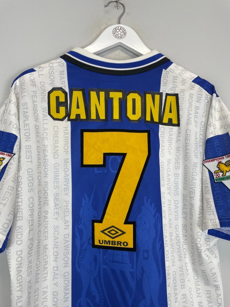 1994/96 MANCHESTER UNITED CANTONA 7 AWAY SHIRT (L) UMBRO - Cult Kits - Large - Buy Vintage Football Shirts, Authentic Retro Football Shirts For Sale, Classic Football Shirts & Soccer Jersey