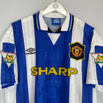 1994/96 MANCHESTER UNITED CANTONA 7 AWAY SHIRT (L) UMBRO - Cult Kits - Large - Buy Vintage Football Shirts, Authentic Retro Football Shirts For Sale, Classic Football Shirts & Soccer Jersey