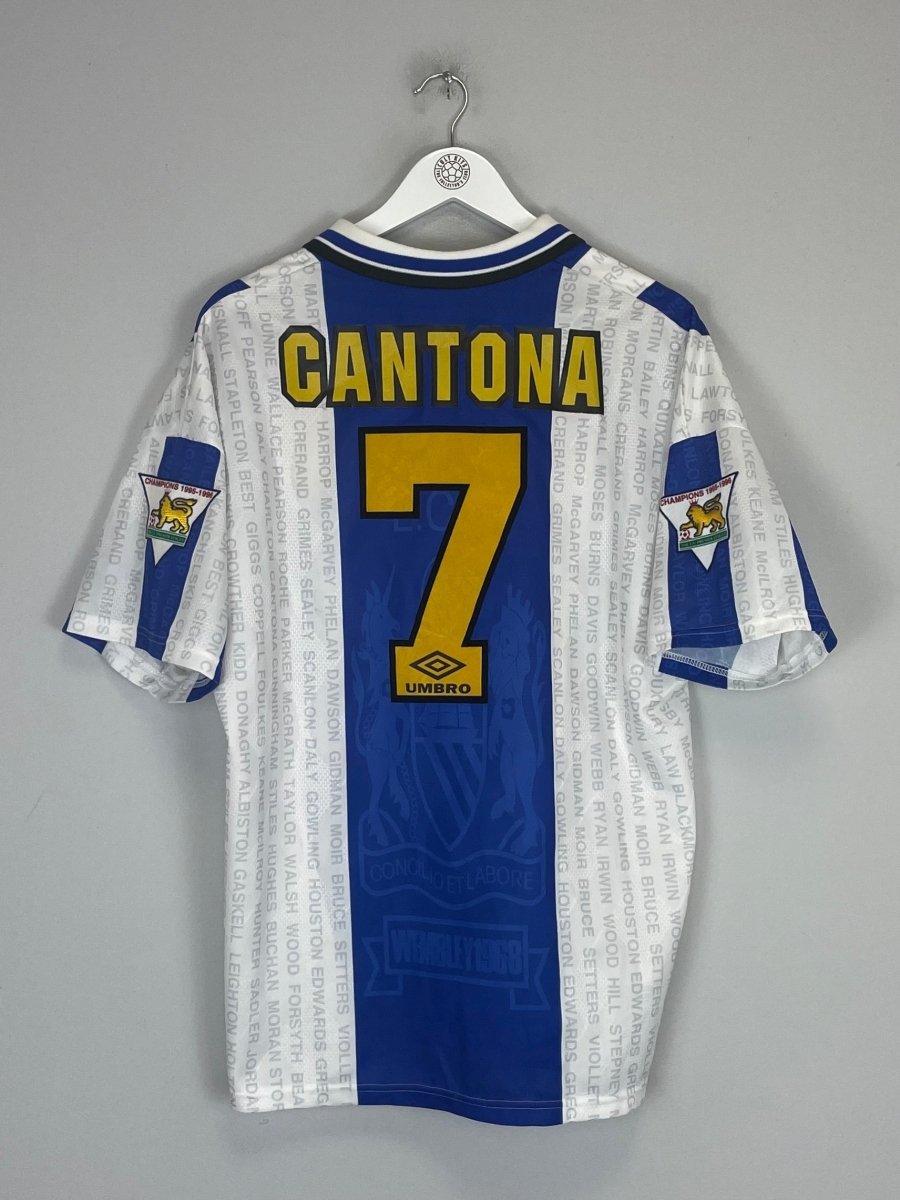1994/96 MANCHESTER UNITED CANTONA 7 AWAY SHIRT (L) UMBRO - Cult Kits - Large - Buy Vintage Football Shirts, Authentic Retro Football Shirts For Sale, Classic Football Shirts & Soccer Jersey
