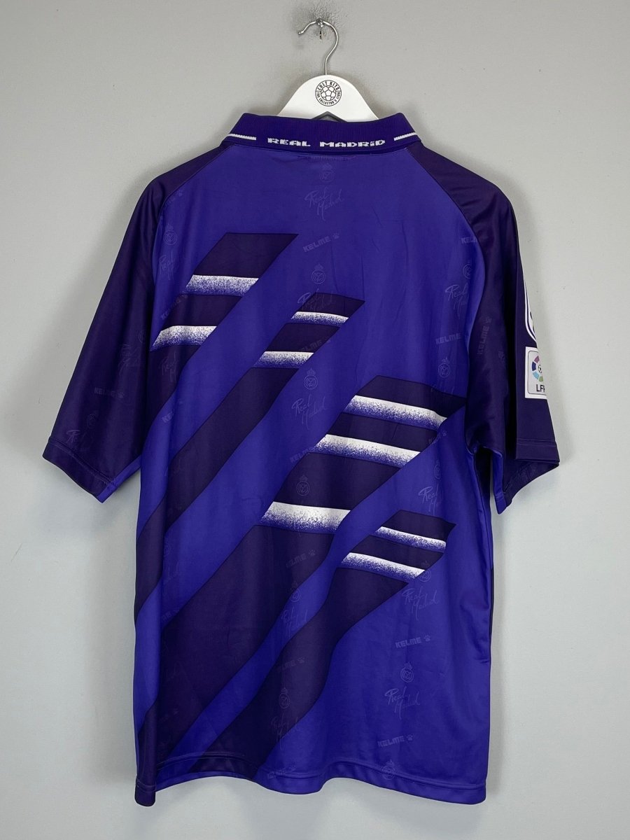 1994/96 REAL MADRID AWAY SHIRT (XL) KELME - Cult Kits - XL - Buy Vintage Football Shirts, Authentic Retro Football Shirts For Sale, Classic Football Shirts & Soccer Jersey