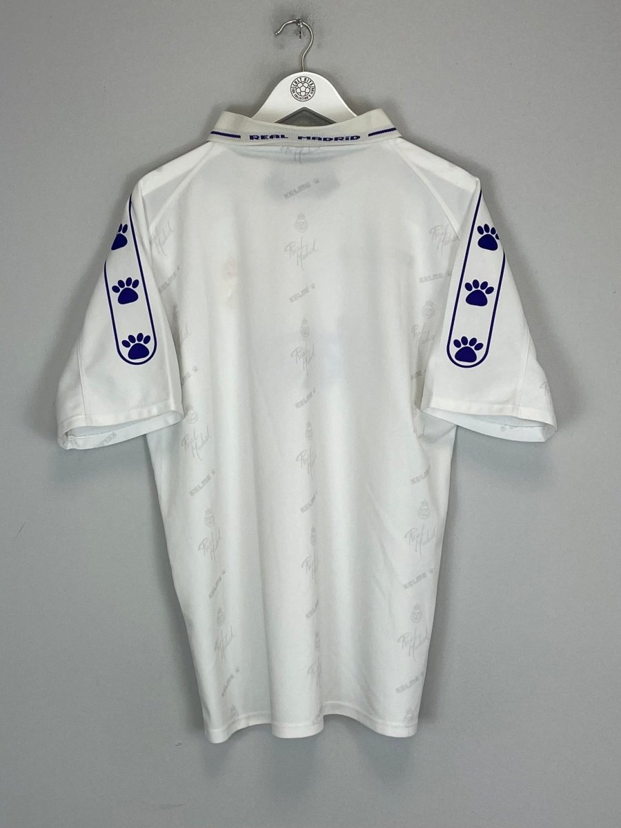 1994/96 REAL MADRID HOME SHIRT (L) KELME - Cult Kits - Large - Buy Vintage Football Shirts, Authentic Retro Football Shirts For Sale, Classic Football Shirts & Soccer Jersey