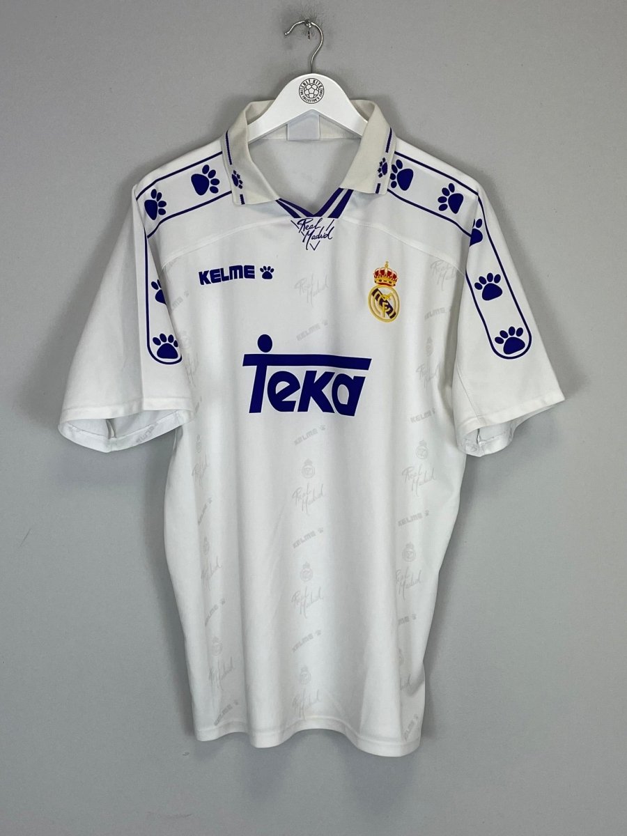 1994/96 REAL MADRID HOME SHIRT (L) KELME - Cult Kits - Large - Buy Vintage Football Shirts, Authentic Retro Football Shirts For Sale, Classic Football Shirts & Soccer Jersey