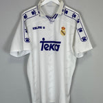 1994/96 REAL MADRID HOME SHIRT (L) KELME - Cult Kits - Large - Buy Vintage Football Shirts, Authentic Retro Football Shirts For Sale, Classic Football Shirts & Soccer Jersey