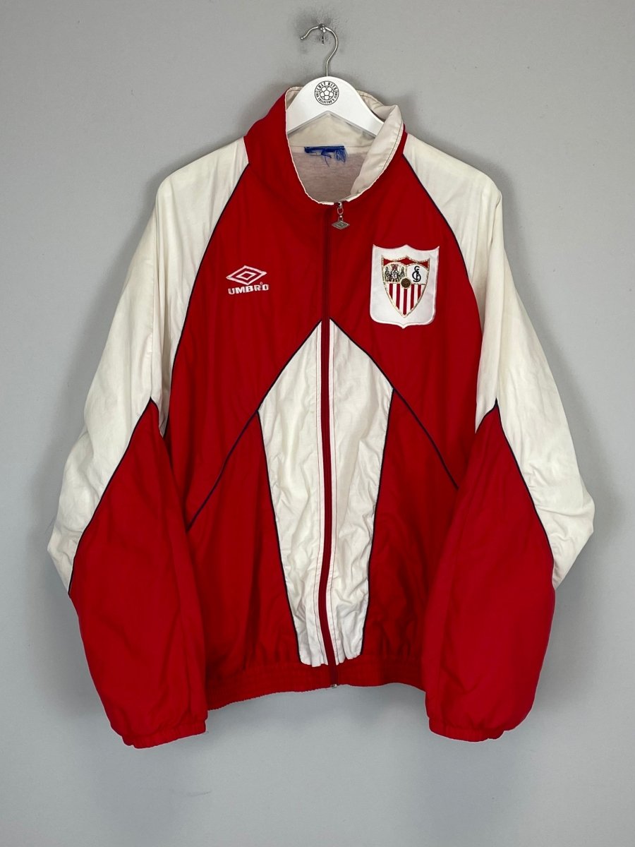 1994/96 SEVILLA TRACK JACKET (L) UMBRO - Cult Kits - Large - Buy Vintage Football Shirts, Authentic Retro Football Shirts For Sale, Classic Football Shirts & Soccer Jersey