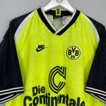 1995/96 DORTMUND HOME SHIRT (XL) NIKE - Cult Kits - XL - Buy Vintage Football Shirts, Authentic Retro Football Shirts For Sale, Classic Football Shirts & Soccer Jersey