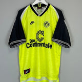 1995/96 DORTMUND HOME SHIRT (XL) NIKE - Cult Kits - XL - Buy Vintage Football Shirts, Authentic Retro Football Shirts For Sale, Classic Football Shirts & Soccer Jersey