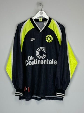 1995/96 DORTMUND L/S AWAY SHIRT (L) NIKE - Cult Kits - Large - Buy Vintage Football Shirts, Authentic Retro Football Shirts For Sale, Classic Football Shirts & Soccer Jersey