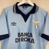1995/96 LAZIO HOME SHIRT (M) UMBRO - Cult Kits - Medium - Buy Vintage Football Shirts, Authentic Retro Football Shirts For Sale, Classic Football Shirts & Soccer Jersey