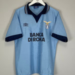 1995/96 LAZIO HOME SHIRT (M) UMBRO - Cult Kits - Medium - Buy Vintage Football Shirts, Authentic Retro Football Shirts For Sale, Classic Football Shirts & Soccer Jersey