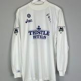 1995/96 LEEDS UNITED YEBOAH 21 L/S HOME SHIRT (L) ASICS - Cult Kits - Large - Buy Vintage Football Shirts, Authentic Retro Football Shirts For Sale, Classic Football Shirts & Soccer Jersey