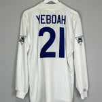 1995/96 LEEDS UNITED YEBOAH 21 L/S HOME SHIRT (L) ASICS - Cult Kits - Large - Buy Vintage Football Shirts, Authentic Retro Football Shirts For Sale, Classic Football Shirts & Soccer Jersey