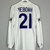 1995/96 LEEDS UNITED YEBOAH 21 L/S HOME SHIRT (L) ASICS - Cult Kits - Large - Buy Vintage Football Shirts, Authentic Retro Football Shirts For Sale, Classic Football Shirts & Soccer Jersey