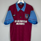 1995/97 WEST HAM HOME SHIRT (L) PONY - Cult Kits - Large - Buy Vintage Football Shirts, Authentic Retro Football Shirts For Sale, Classic Football Shirts & Soccer Jersey