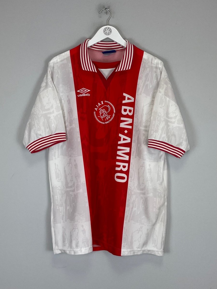 1996/97 AJAX LITMANEN 10 HOME SHIRT (XL) UMBRO - Cult Kits - XL - Buy Vintage Football Shirts, Authentic Retro Football Shirts For Sale, Classic Football Shirts & Soccer Jersey
