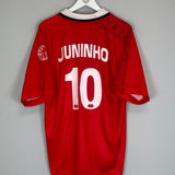 1996/97 MIDDLESBROUGH JUNINHO 10 HOME SHIRT (L) ERREA - Cult Kits - Large - Buy Vintage Football Shirts, Authentic Retro Football Shirts For Sale, Classic Football Shirts & Soccer Jersey