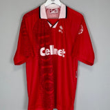 1996/97 MIDDLESBROUGH JUNINHO 10 HOME SHIRT (L) ERREA - Cult Kits - Large - Buy Vintage Football Shirts, Authentic Retro Football Shirts For Sale, Classic Football Shirts & Soccer Jersey
