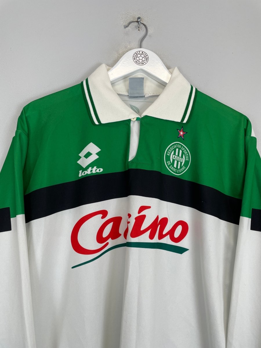 1996/97 ST ETIENNE L/S AWAY SHIRT (XL) LOTTO - Cult Kits - XL - Buy Vintage Football Shirts, Authentic Retro Football Shirts For Sale, Classic Football Shirts & Soccer Jersey