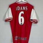 1996/98 ARSENAL ADAMS 6 HOME SHIRT (L) NIKE - Cult Kits - Large - Buy Vintage Football Shirts, Authentic Retro Football Shirts For Sale, Classic Football Shirts & Soccer Jersey