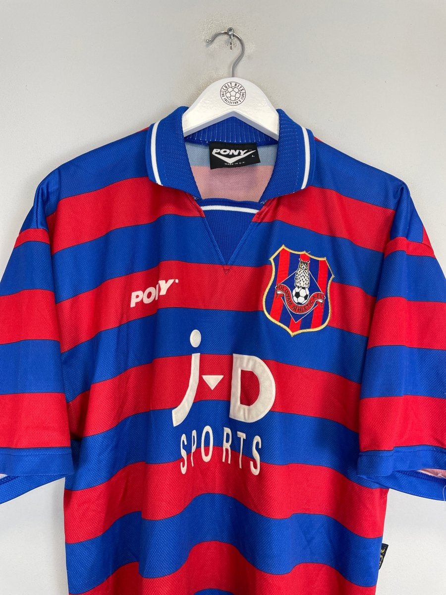 1996/98 OLDHAM ATHLETIC HOME SHIRT (L) PONY - Cult Kits - Large - Buy Vintage Football Shirts, Authentic Retro Football Shirts For Sale, Classic Football Shirts & Soccer Jersey