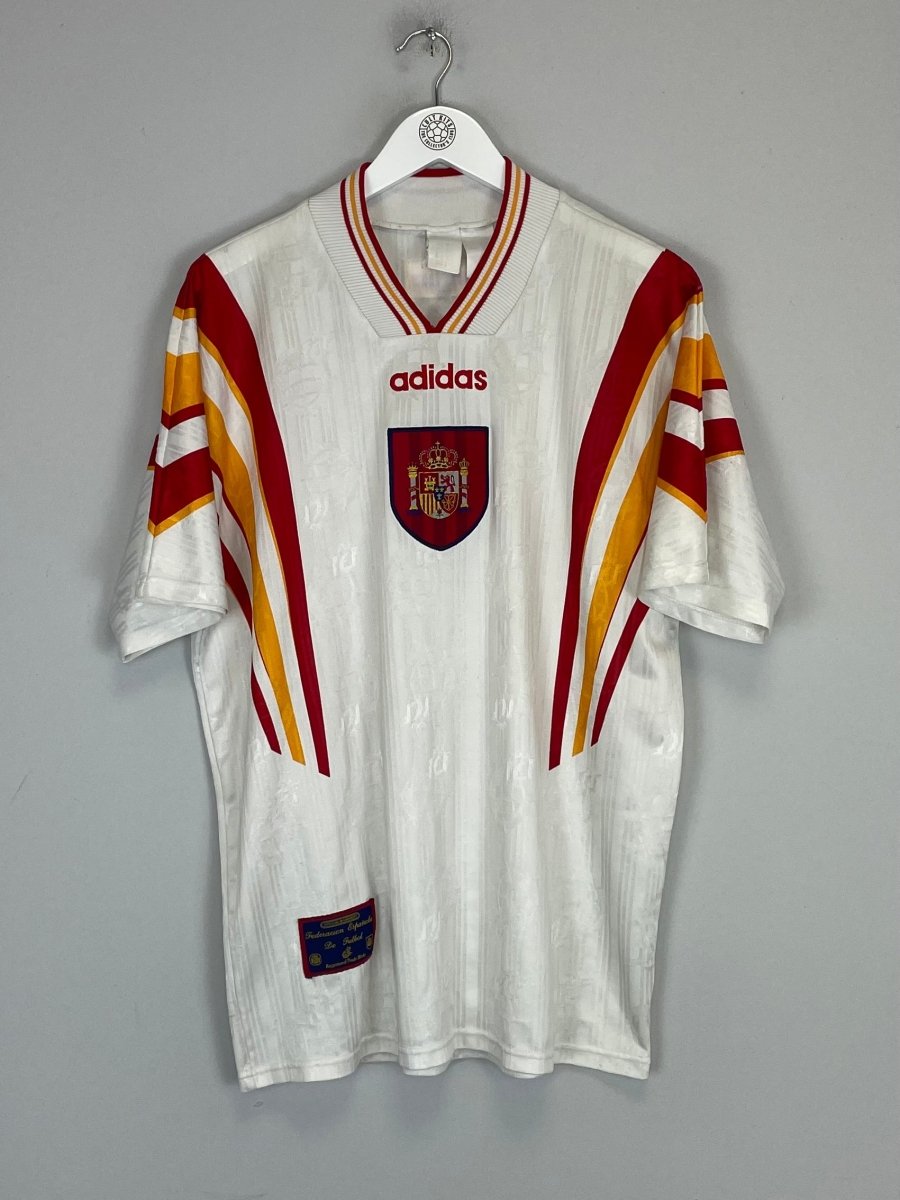 1996/98 SPAIN THIRD SHIRT (L) ADIDAS - Cult Kits - Large - Buy Vintage Football Shirts, Authentic Retro Football Shirts For Sale, Classic Football Shirts & Soccer Jersey